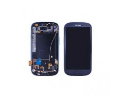 Samsung S3 LCD and Digitizer with Frame Blue